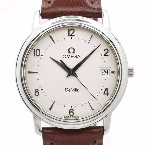 Omega De Ville Prestige Date Quartz Stainless Steel Men Watch