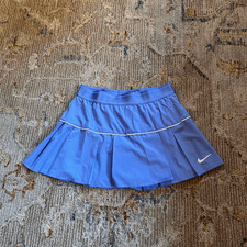Nike Blue Pleated Skirt with White Logo