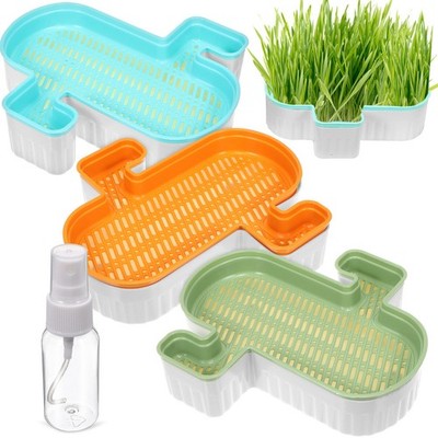 3 Pcs Katzenpflanzkasten Hydrokultur Hydrokultur-Pflanzgefäß Katzenpflanzer