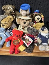LOT OF 10 - Vintage 90's Teddy Bears - Jointed Arms & Legs - Some VERY RARE