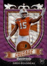 2021 Panini Prizm - Crusade Greg Rousseau #179 Purple Wave Prizm (RC)