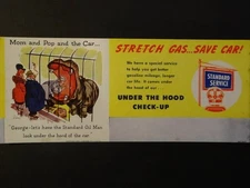 Standard Service Gas Station Oil Ink Blotter (D1F1)