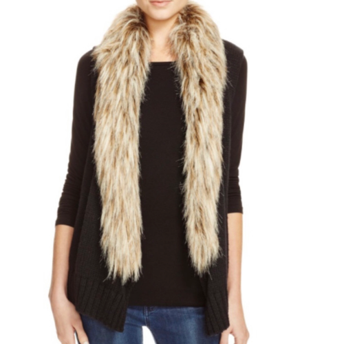 BB Dakota faux fur sweater vest | eBay