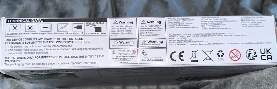 SYMA X20 Mini Pocket Drone RC Drones without Camera Micro Quads Altitude Hold He - Image 4 of 4