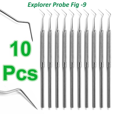 X10 Explorer 9 Probe Dental Diagnostic Endodontic Premium Instruments