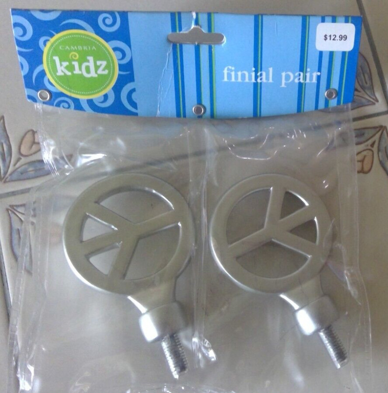 Cambria Peace Sign Kids final Pair - New in sealed package- what a deal!!