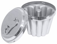 Contacto Puddingform Mit Deckel Und Innenrohr, Ø 16 Cm, Edelstahl
