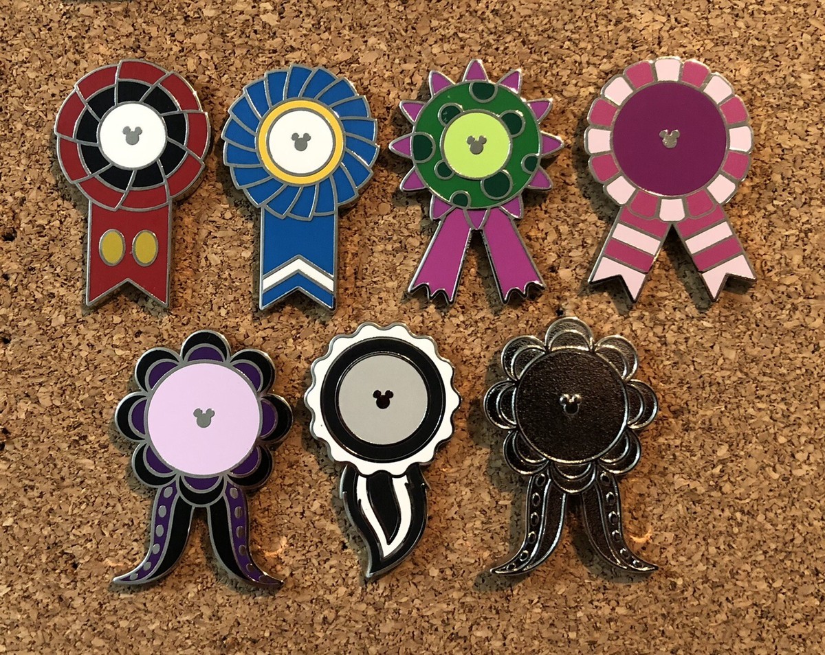 Disney - Rinapi♡ribon 2019 Disney Ribbons Hidden Mickey Pin Set, Full set of 7
