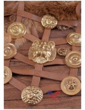 Roman phalerae set of cast Brass reenactors phalerae costume Roman Belt