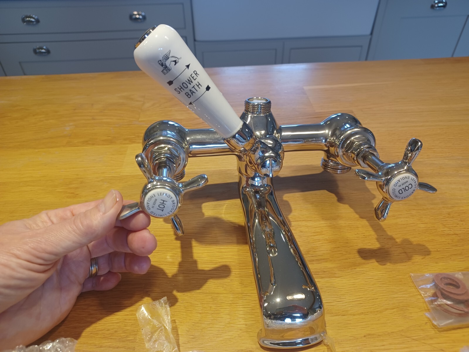 NEW Lefroy Brooks Silver Nickel LB 1100 CLASSIC DECK MOUNTED BATH