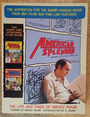Sharp 1st Printing American Splendor: Life and Times, by Harvey Pekar. Nice.