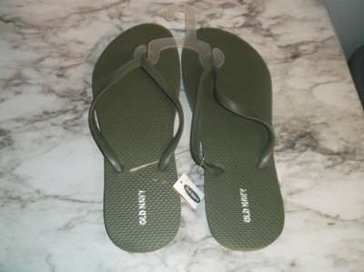 olive green flip flops old navy