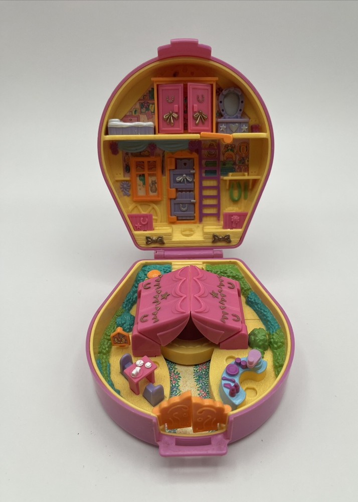 Vintage 1994 Bluebird Polly Pocket Pony Ridin Show Compact ONLY.