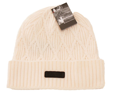 Pajar Women's One Size Ivory Knit Cuff Beanie Boreal Hat