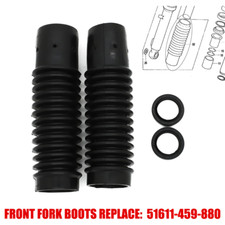 Front Fork Boots Black For Honda CT90 CT110 CL90 S90 CB125 CL125 51611-459-880