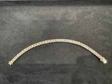 5.00ct Natural Diamond Tennis Bracelet 18K Yellow Gold Valued At £9495