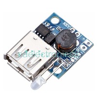 Mini DC-DC 3 to 5V Boost 3A Step up Power Supply Module With Battery Indicator A