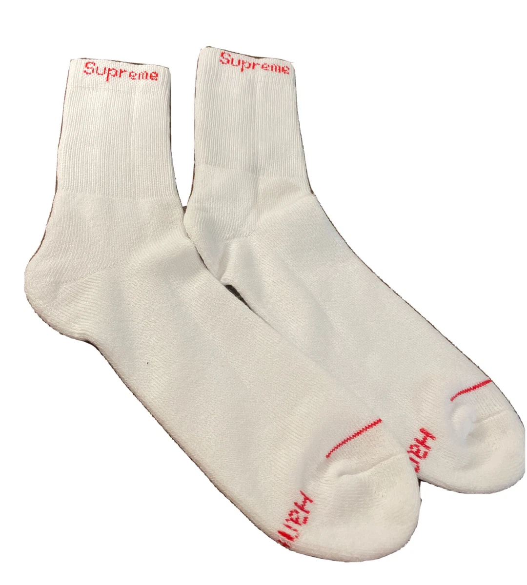 Supreme Hanes Socks Black 1 Pair Luxury Designer Socks Jordan Retro Yeezy  New