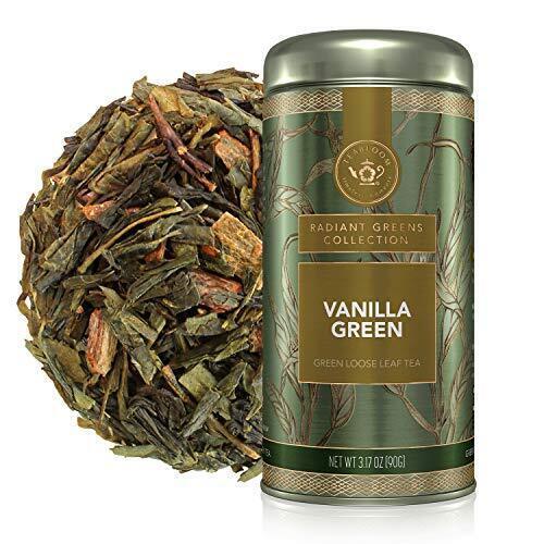 Bloom Organic Green Tea, Vanilla Green Loose Leaf Tea, Natural Ingredients,