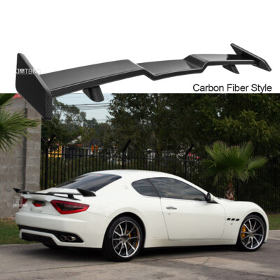 57'' For Maserati Gran Turismo TRD Style Car Rear Trunk Spoiler Wing Carbon Fiber