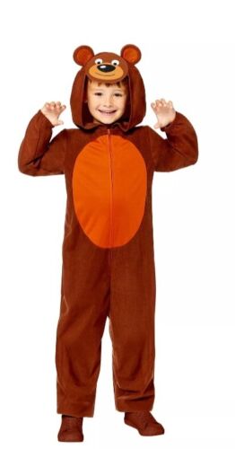 Childs Bear Fancy Dress Animal Costume Zoo World Book Day Girls Boys Age 3-4 - Picture 1 of 1
