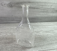 Vintage Glass Bottle w/ Embossed Measurements  16 Tbs/ 8 oz