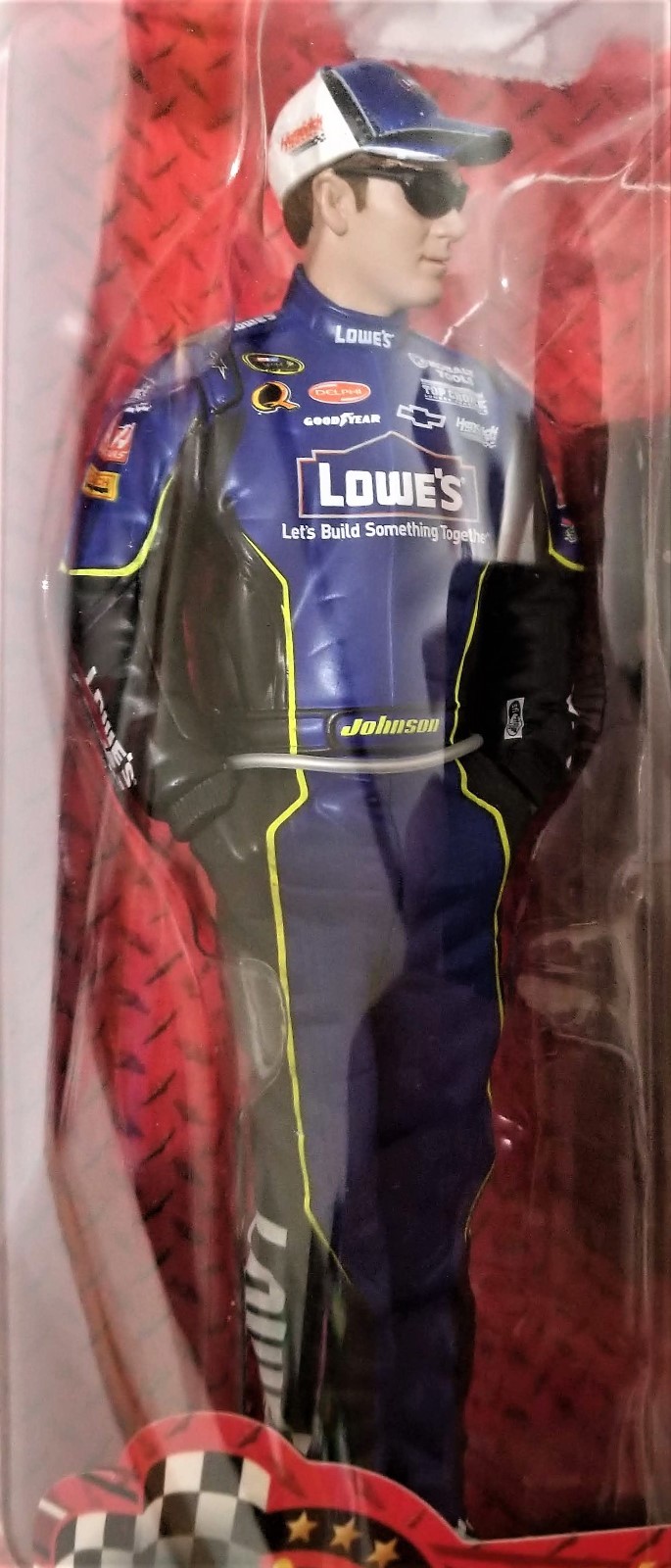 Winner's Circle 2008 NASCAR 48 Jimmie Johnson Race Figure Lowe's Blue
