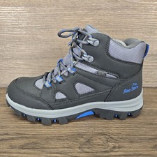 Peter Storm Kids’ Oxford Mid Black Blue Waterproof Walking Hiking Boots UK 4