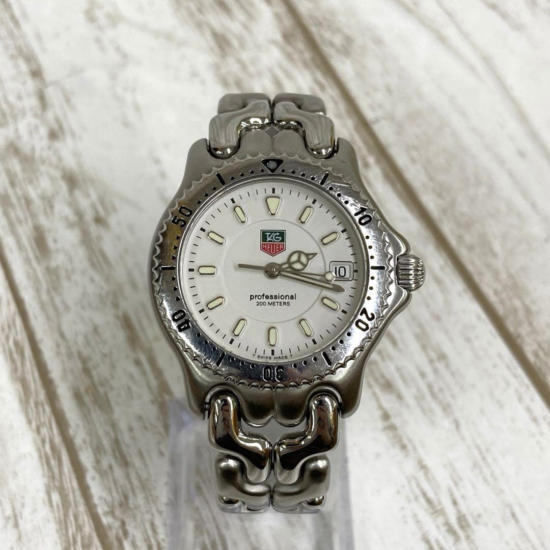 TAG Heuer S/el Date Quartz Blue Dial Stainless Steel Mens Watch 1990s RW-1994