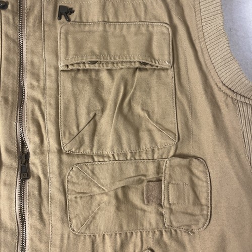 VINTAGE ROCAWEAR DUCK HUNTING FULL ZIP VEST BROWN WITH MULTIPLE POCKETS106830 XL - Picture 7 of 18