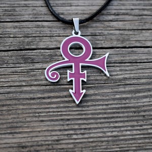 prince symbol necklace gold