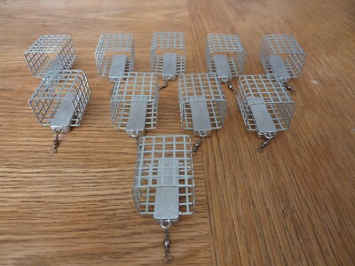 10x Futterkorb Handmade   je 45g   Feeder Set für Fluss & See   Angeln