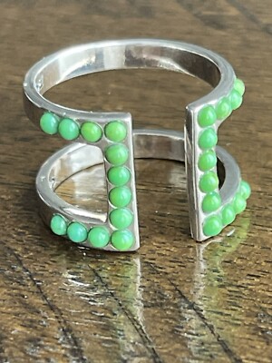 Barse Green  Turquoise Silver 925 Ring Size 7.5