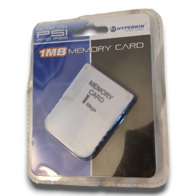 Hyperkin 1MB Memory Card for Sony PlayStation 1 - White