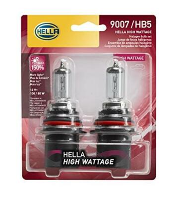 HELLA 9007 100/80WTB Twin Blister High Wattage Bulbs,  Assorted Sizes , Styles 