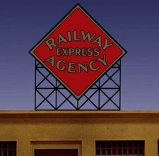 Miller Engineering ~ N /Z Scale ~ Railway Express Agency Neon Billboard ~ 338870