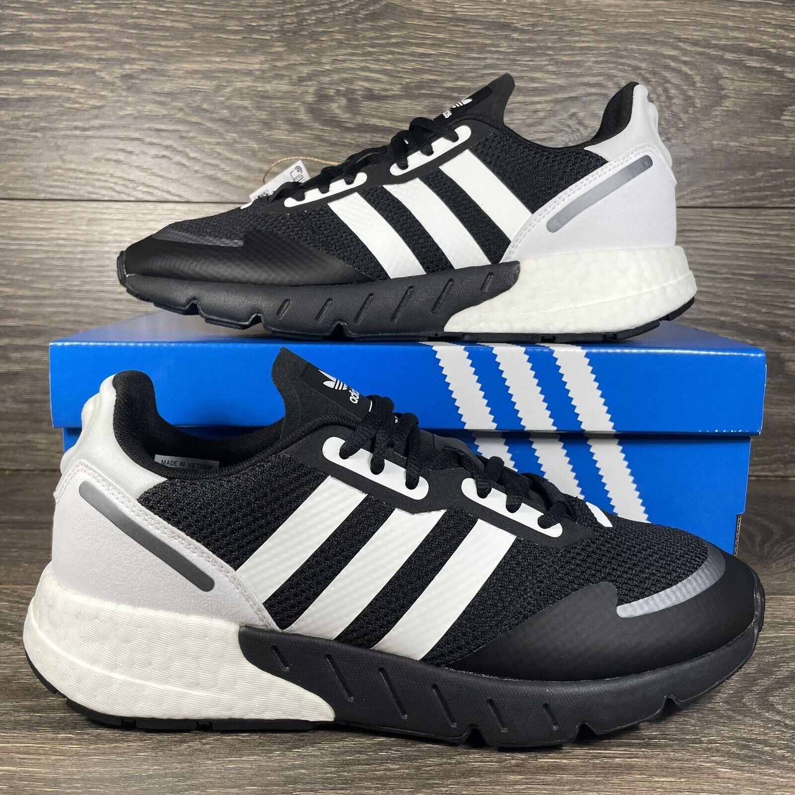 Es barato encuesta Podrido adidas Originals Men's ZX 1K Boost Black White Running Shoes Sneakers  Trainers – ASA College: Florida