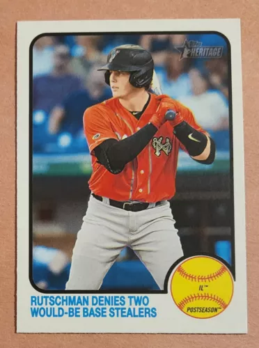Adley Rutschman 2022 Topps Heritage Minor League Prospect Card #108