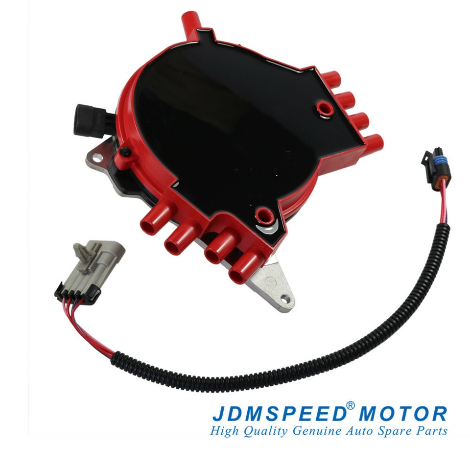 JDMSPEED Red Ignition Distributor With Harness For Chevy Pontiac (Part #10457702)