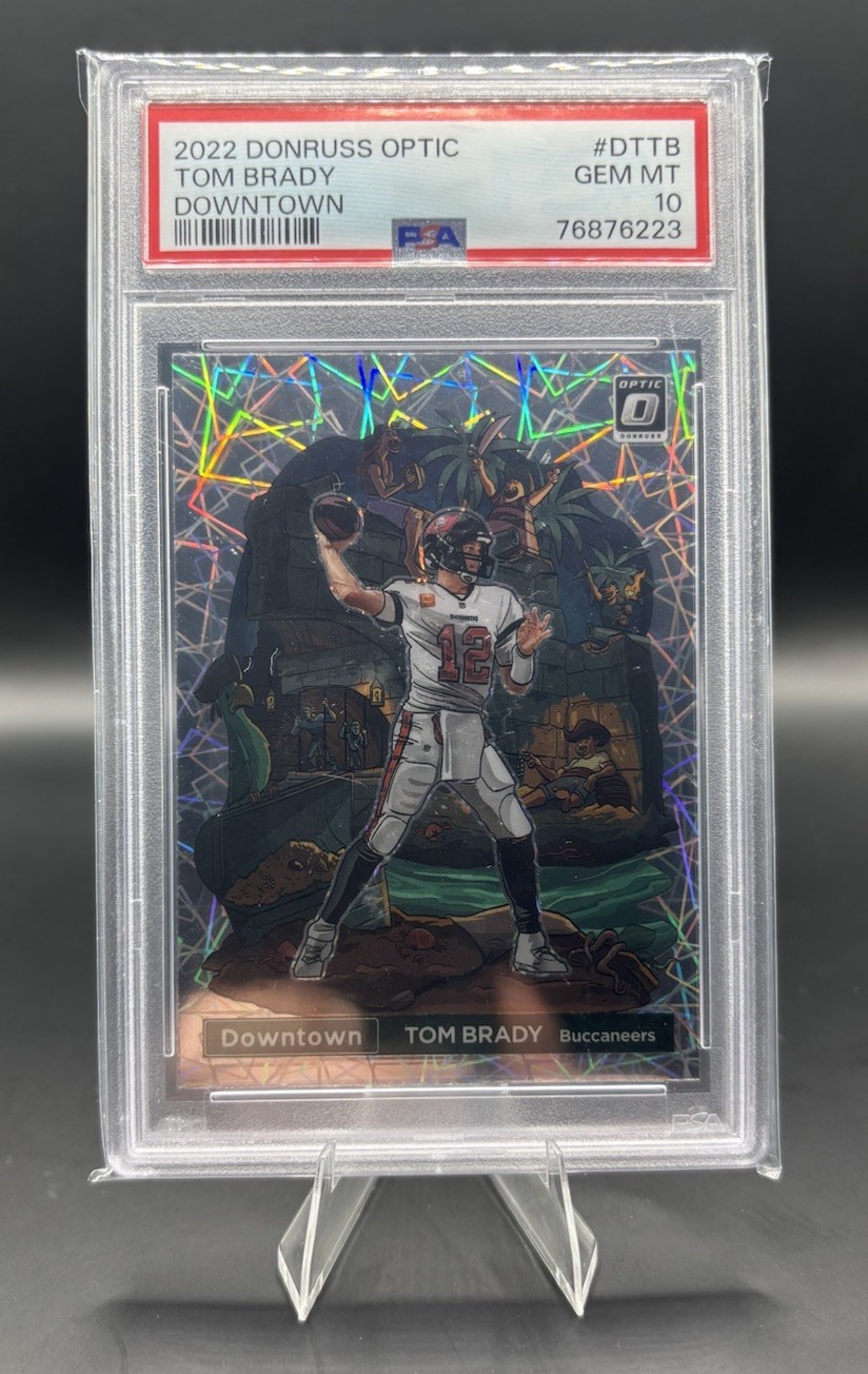 2022 Panini Donruss Optic Downtown Tom Brady #DTTB PSA 10
