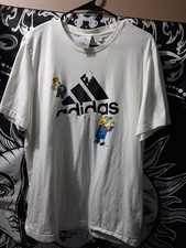 Adidas x The Simpsons Snowball Fight Men's Graphic T-Shirt White/Multicolor