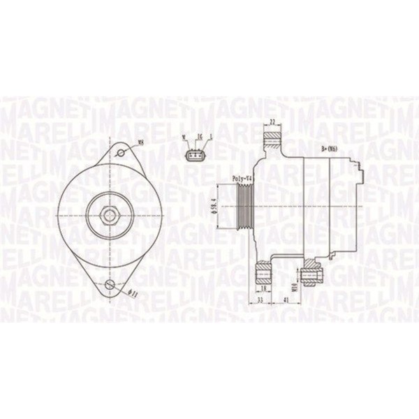 Magneti Marelli Lichtmaschine Generator 70A Passend FüR Toyota Yaris VW Polo |-image