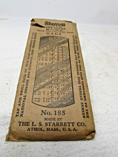 Vintage L. S. Starrett Time Saver No. 185 Drill, Tap Gage in Original Sleeve