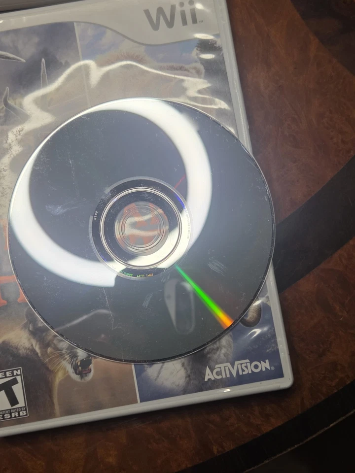 Nintendo Wii Cabelas Juego de Acción Exterior Paquete con Cabelas Rifle Zapper Pistolas Foto 3 de 4