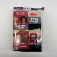Fit for Me Fruit of the Loom Women's Microfiber Briefs Underwear - Pick Size