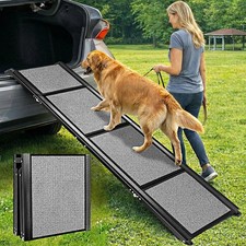 71 Inch Dog Ramp for Cars SUV Trucks Non-Slip Surface