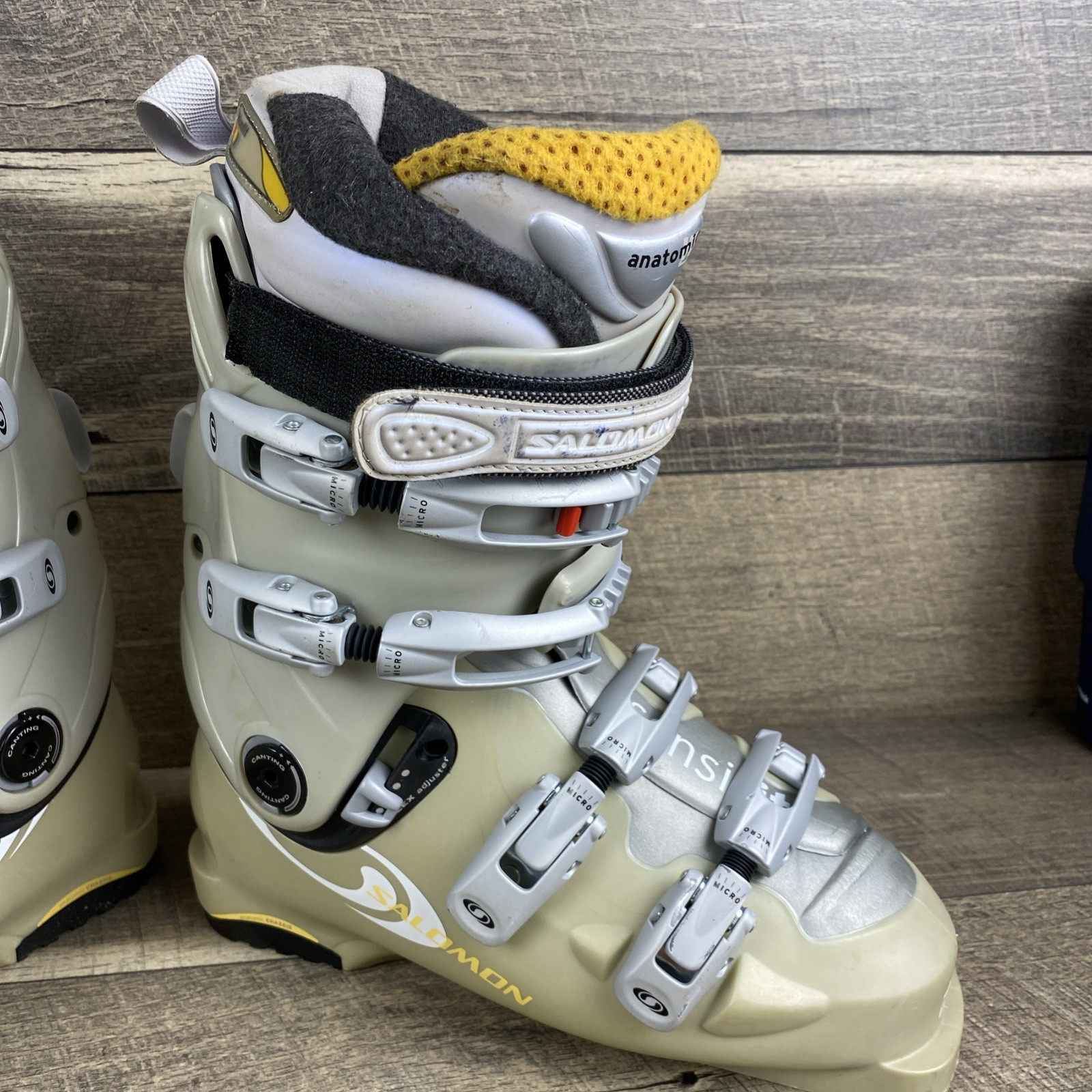 STIVALI DA SCI DONNA SALOMON ANATOMICI CUSTOMFIT TAGLIA US 9 Euro 41 UK 7 5 SHOCK ABS