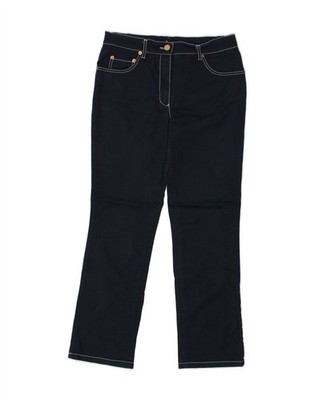 ROCCOBAROCCO Damen Freizeithose IT 44 Medium W30 L28 dunkelblau Baumwolle AY03