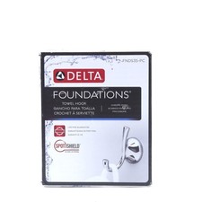 Delta Faucet FNDS35-PC Foundations Robe Hook, Polished Chrome