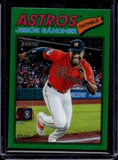 2026 Topps Heritage Jesus Sanchez Chrome Green Refractor #/99 Astros